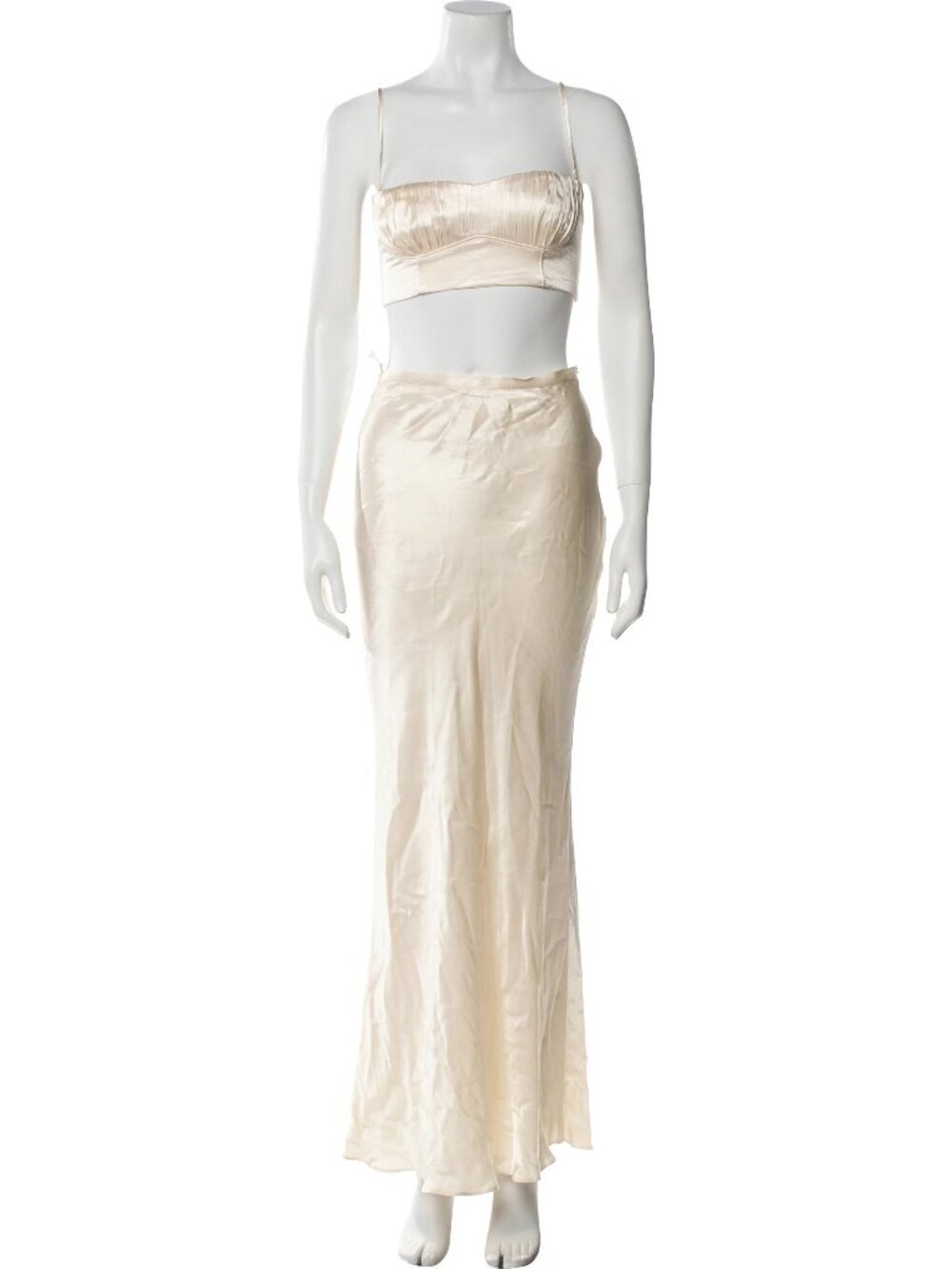 Shona Joy La Lune Bridal Set NWT XS | Cream Bralette + Maxi Skirt